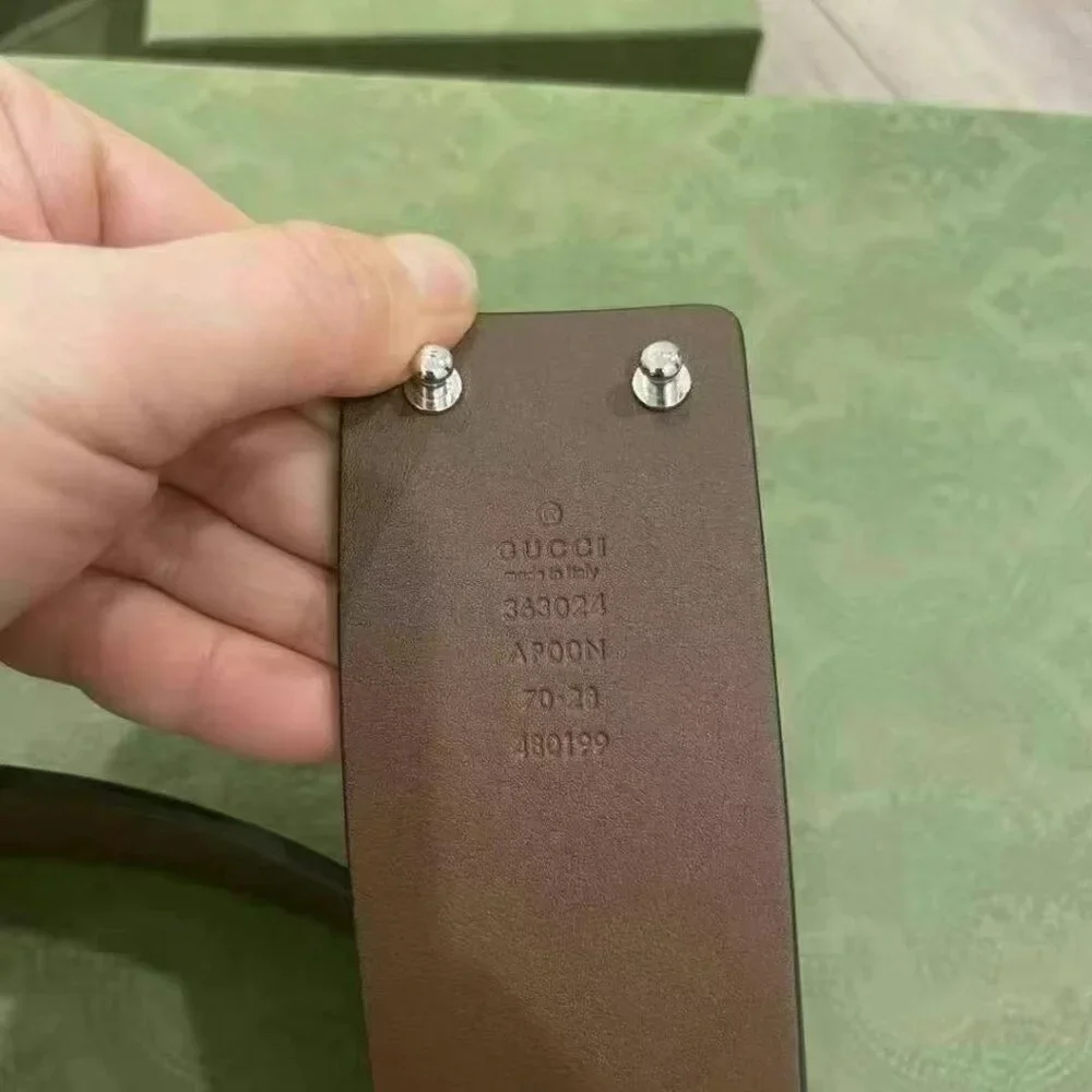 NWOT Authentic GUCCI Leather Horsebit Waist Belt, Brown - Picture 3 of 3